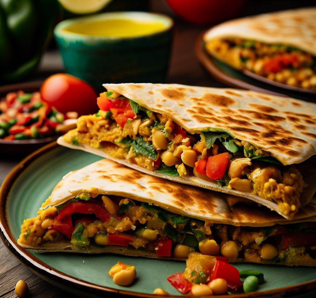 Veggie Quesadillas with a Protein Punch