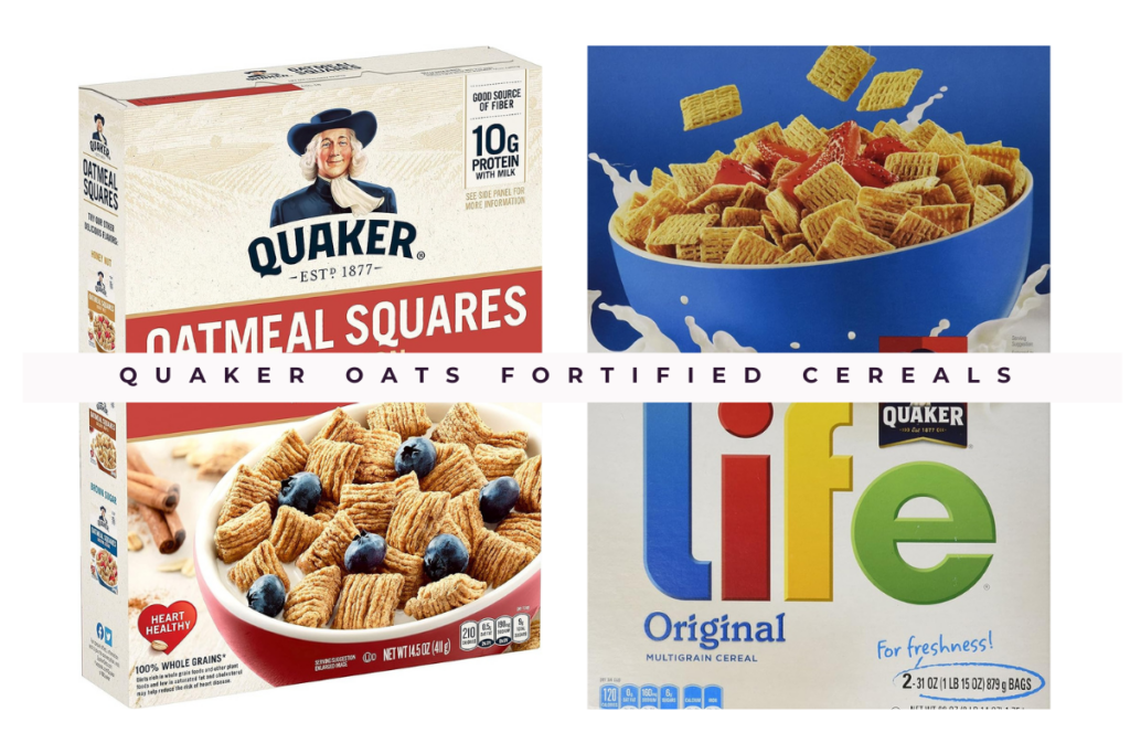 quaker oats fortified cereals